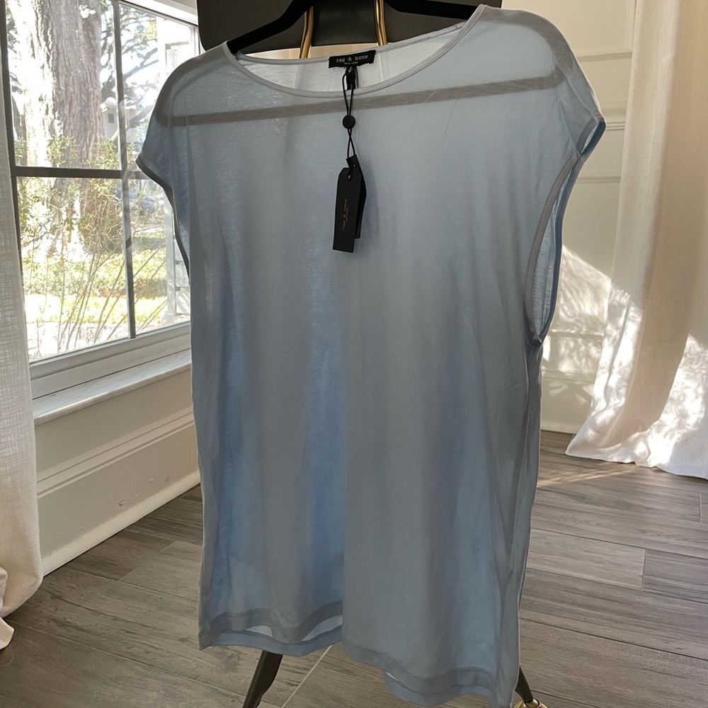 Rag and Bone Toni Tee - Sky Blue